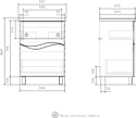 Volna Тумба Volna 80.2Y с умывальником Миранда