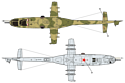 ARK models AK 72038 Вертолёт огневой поддержки армейской авиации Ми-24В