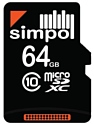 Simpol microSDXC Class 10 V10 64GB