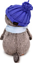 BUDI BASA Collection Басик в шапке и шарфе со звездочкой Ks22-195 (22 см)