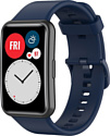 Rumi силиконовый для Huawei Watch FIT, Watch FIT Elegant (темно-синий)
