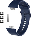 Rumi силиконовый для Huawei Watch FIT, Watch FIT Elegant (темно-синий)
