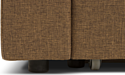 Divan Мансберг Textile (правый, коричневый/бежевый)