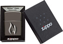 Zippo Armor High Polish Black Ice Flame Design 29928