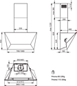 Falmec Prisma Design+ 85 800 BK