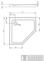 Radaway Doros Plus PT 80x80