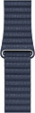Apple кожаный 44 мм (синяя бездна, размер M) MGXC3