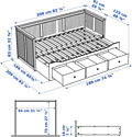 Ikea Хемнэс 200x160 (белый) 603.542.20