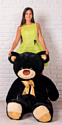 Vberloge Плюшевый мишка Оскар 170 см (черный/золотистый)