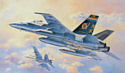 Hasegawa Истребитель-бомбардировщик F/A-18C Hornet 1:48