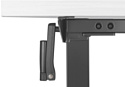 ErgoSmart Manual Desk Compact 1360x800x36 мм (дуб мореный/белый)