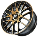 Sakura Wheels 3194 6.5x15/5x100 D73.1 ET35 Черный с бронзой
