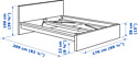 Ikea Мальм 200x160 (дубовый шпон/беленый, Лонсет) 092.109.42