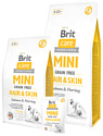 Brit (2 кг) Care Mini Hair & Skin Salmon & Herring