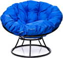 M-Group Папасан 12010410 (черный/синяя подушка)