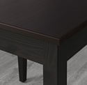 Ikea Лерхамн (черный/коричневый) (103.612.23)