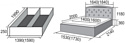 Bravo Мебель Валенсия-1 с ПМ 140x200 (белый)
