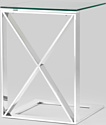 Stool Group Кросс 40x40 EET-008-C (прозрачное стекло/сталь серебристый)