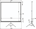 BRAUBERG Tripod 1:1 (180x180) 236730