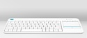 Logitech Wireless Touch Keyboard K400 Plus White