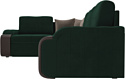 Лига диванов Николь 102973 (левый, велюр, зеленый)