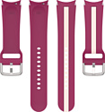 Rumi Sport Line силиконовый для Samsung Galaxy Watch4/5 (20 мм, вишневый/бежевый)