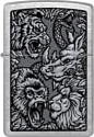 Zippo Jungle Design Street Chrome 48567