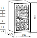 Weissgauff WWC-49 DB DualZone