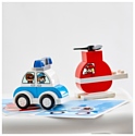 LEGO DUPLO 10957 Мой первый пожарный вертолет и полицейский автомобиль
