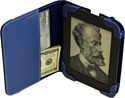 iPearl mCover Leather Case for Barnes & Noble Touch 6-inch Blue