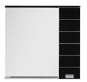 Aquanet Доминика 90 LED L цвет бел (фасад черный) (171921)