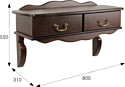 Мебелик Берже 20 (темно-коричневый)