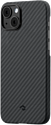 Pitaka MagEZ Case 3 для iPhone 14 Plus (1500D twill, черный/серый)