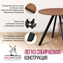 Millwood Олесунн D800 (18 мм, дуб табачный craft/металл черный)