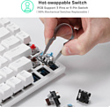 Royal Kludge RK84 ISO RGB white, RK Red Royal Kludge RK84 ISO RGB white, RK Red