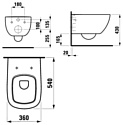 Laufen LB3 без крышки (820680)