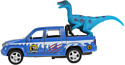 Технопарк UAZ Пикап с динозавром PICKUP-12SNOW-DINO