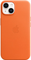 Apple MagSafe Leather Case для iPhone 14 (оранжевый)