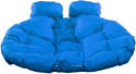 M-Group Лежебока 11180210 (с коричневым ротангом/синяя подушка)