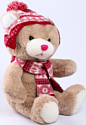 Milo Toys Little Friend Мишка в шапке и шарфе 9905643 (розовый)