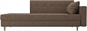 Лига диванов Селена 105237 (правый, рогожка, коричневый)