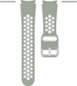 Rumi Sport N-style силиконовый для Samsung Galaxy Watch4/5 (20 мм, лавровый/белый)