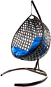 M-Group Капля Люкс 11030210 (коричневый ротанг/синяя подушка)