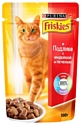 Friskies (0.1 кг) 1 шт. Для взрослых кошек с индейкой и печенью в подливе