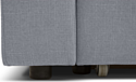 Divan Мансберг Textile Grey (правый, рогожка, серый)