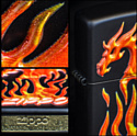 Zippo Flaming Dragon Design 29735