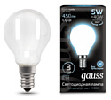 Gauss LED Filament Globe OPAL E14 5W 4100K (105201205)