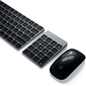 Satechi Aluminum Slim Rechargeable Bluetooth Keypad gray space