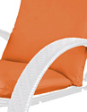 M-Group Фасоль 12370107 (белый ротанг/оранжевая подушка)