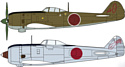 Hasegawa Истребитель KI144-II Shoki & KI84 Hayate 104th Regiment (2 k